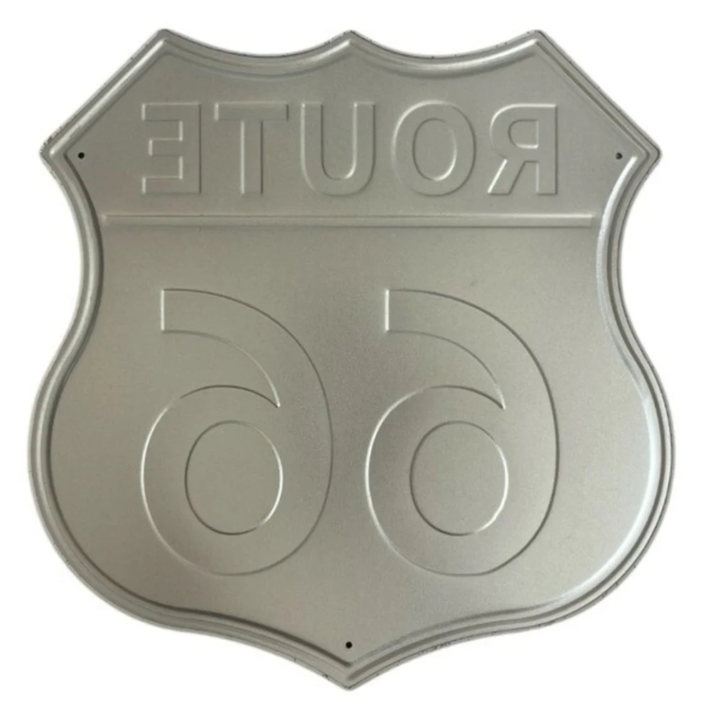 Route 66 Metal Sign Retro Wall Plaque Historic Highway Road Decor 11.5